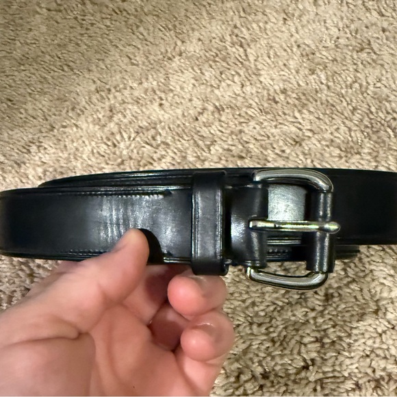 Polo by Ralph Lauren Black Leather Belt - Picture 1 of 2